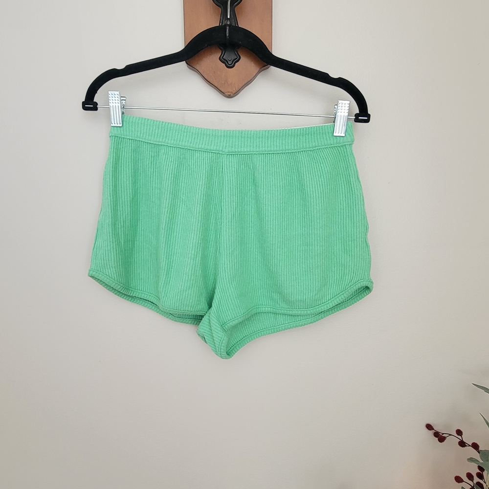 aerie Ribbed Lounge Shorts in Mint